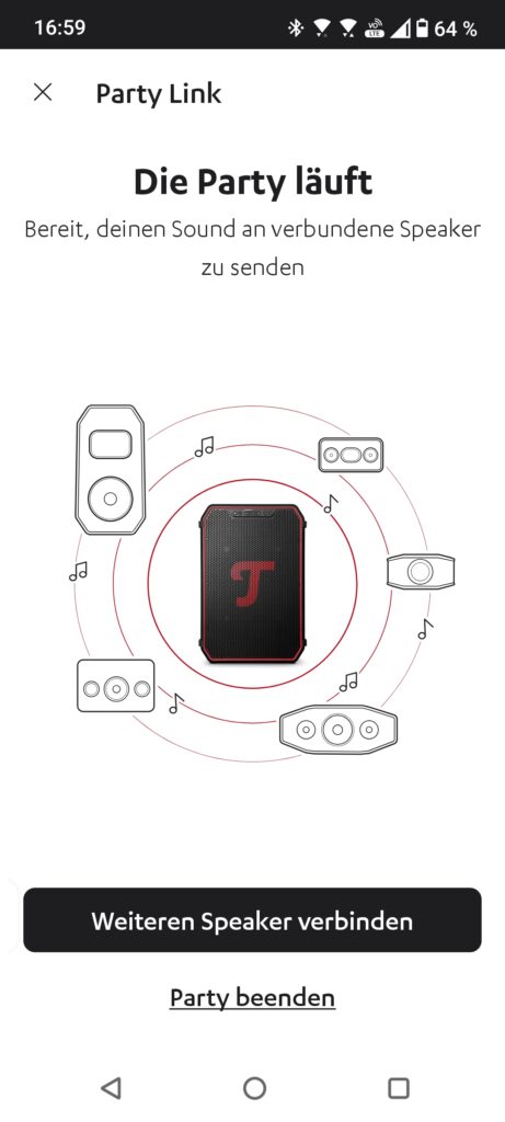 Teufel Go App Multipoint- und Geräteeinstellungen